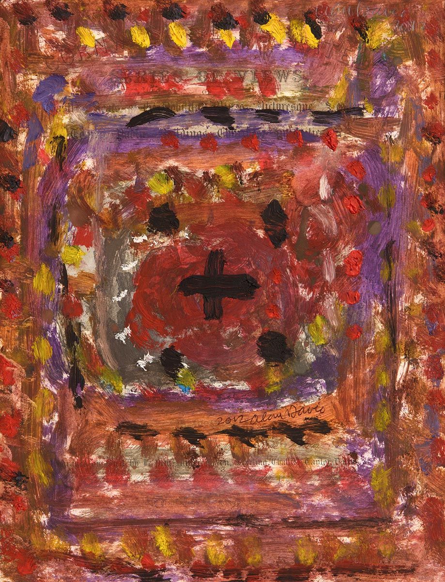 Alan Davie, Cross Out of the Red (2012) at Morgan O'Driscoll Art Auctions
