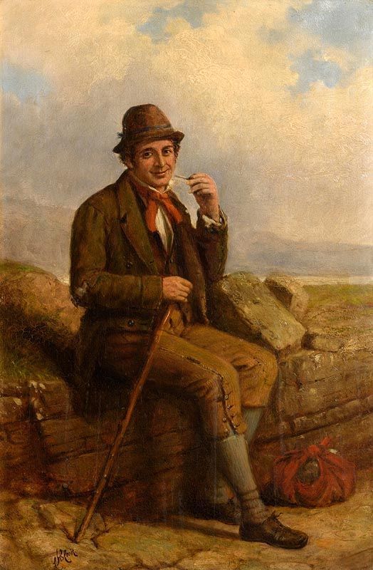 Charles Henry Cook, The Traveller at Rest at Morgan O'Driscoll Art Auctions