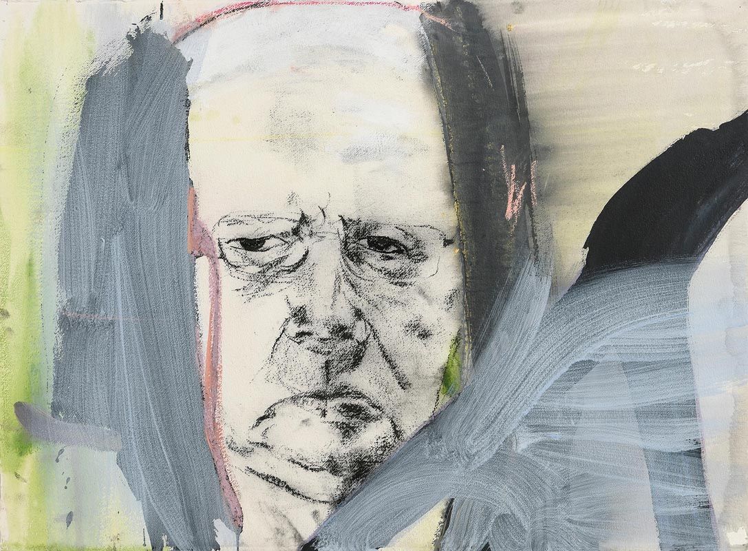 Brian Maguire, Portrait of Anthony Cronin at Morgan O'Driscoll Art Auctions