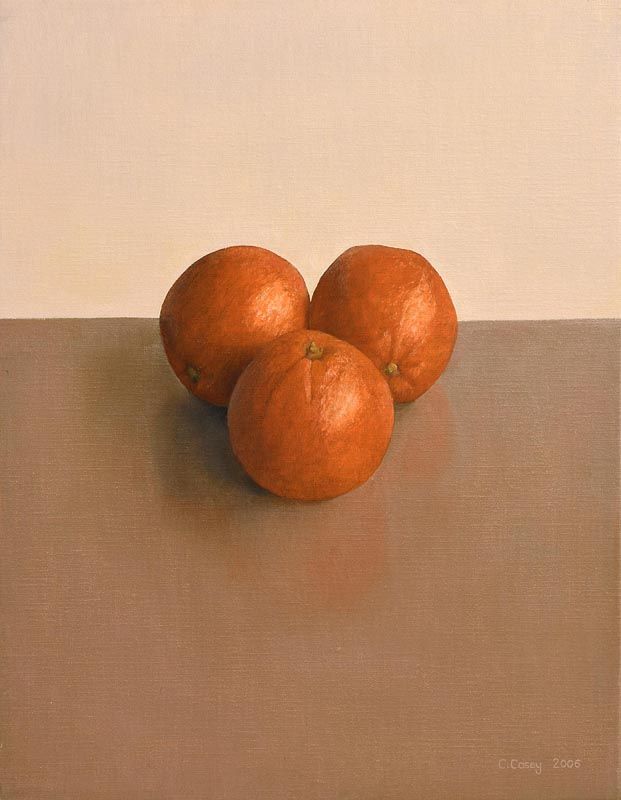 Comhghall Casey, Trio of Oranges (2006) at Morgan O'Driscoll Art Auctions