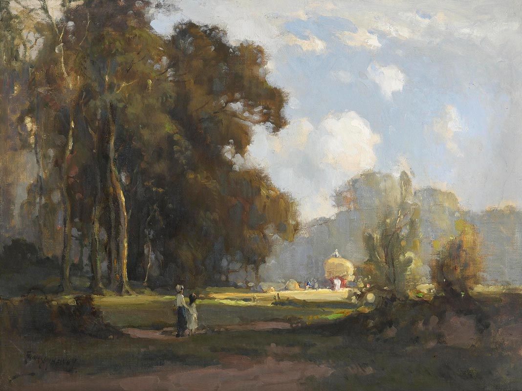 Frank McKelvey, Harvesting (c.1930) at Morgan O'Driscoll Art Auctions