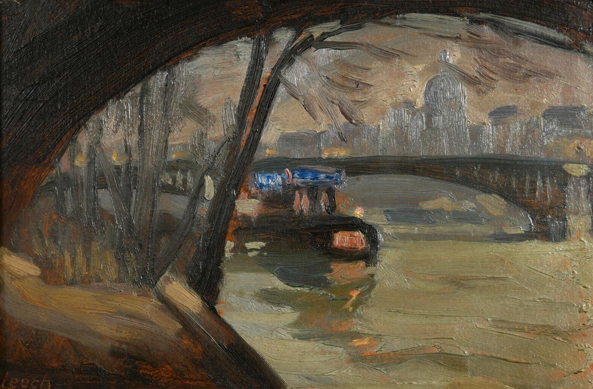 William John Leech, Tug on the River Thames at Morgan O'Driscoll Art Auctions