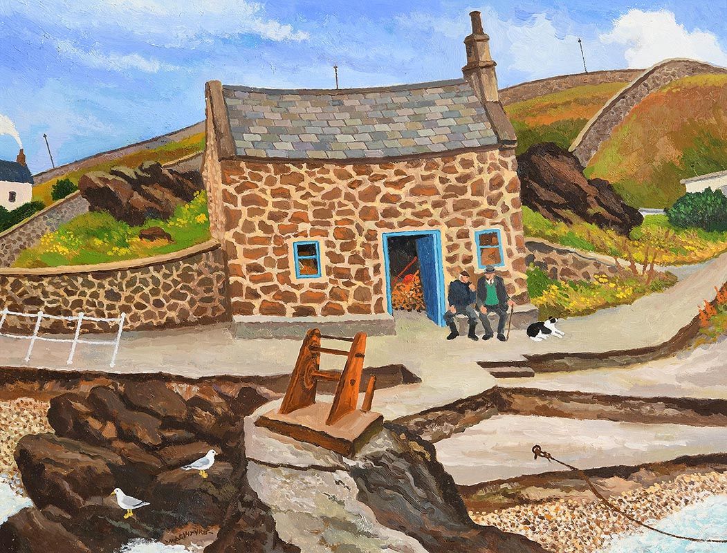 James MacIntyre, Fisherman's Cottage at Morgan O'Driscoll Art Auctions