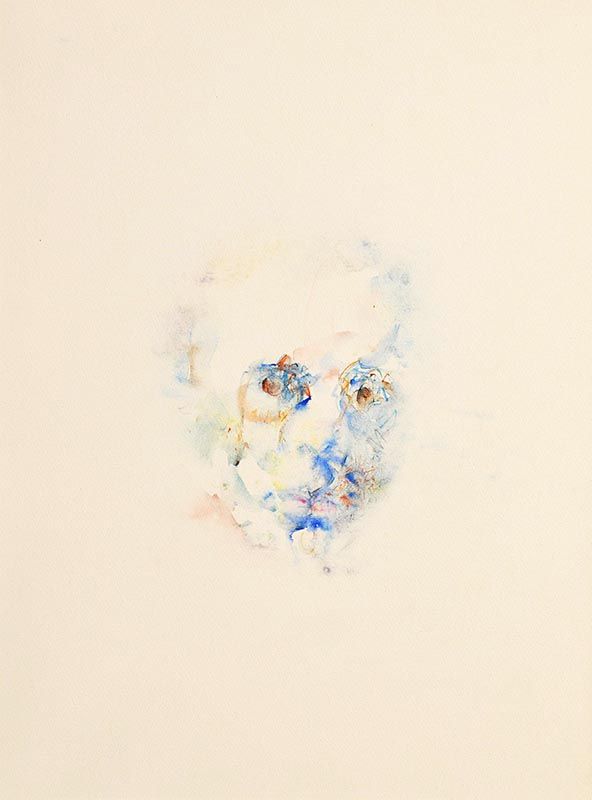 Louis Le Brocquy, Study Towards an Image of W.B.Yeats (1982) (W658) at Morgan O'Driscoll Art Auctions