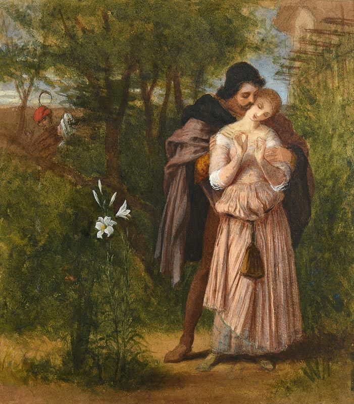 Sir Frederick William Burton, Faust and Marguerite at Morgan O'Driscoll Art Auctions