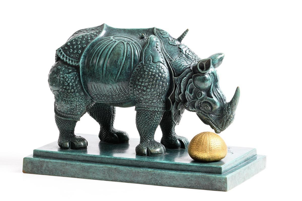 Salvador Dali, Rhinoceros Dressed in Lace (1981) at Morgan O'Driscoll Art Auctions