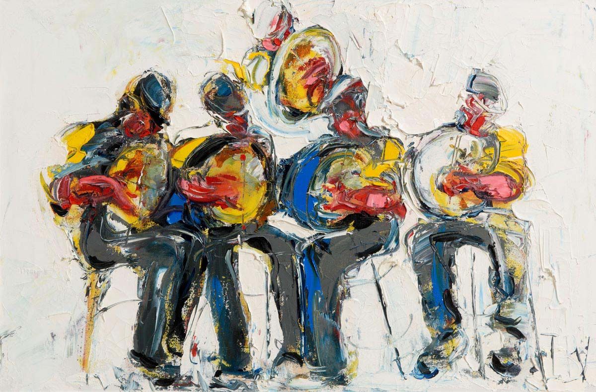 John B. Vallely, The Five Musicians at Morgan O'Driscoll Art Auctions