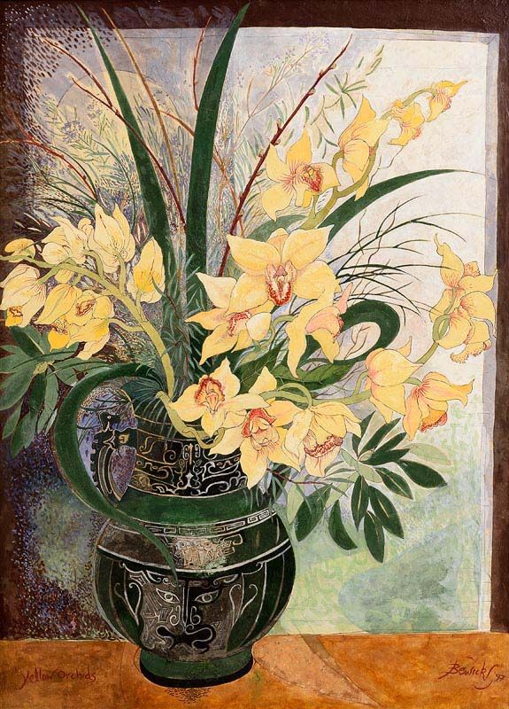 Yellow Orchids (1997) at Morgan O'Driscoll Art Auctions
