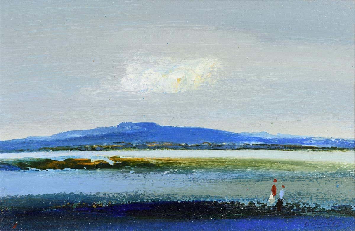 Daniel O'Neill, Coastal Scene, Co Down (1973) at Morgan O'Driscoll Art Auctions