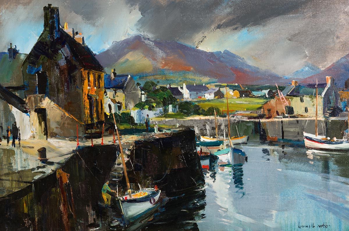Kenneth Webb, Annalong Harbour, Co.Down at Morgan O'Driscoll Art Auctions