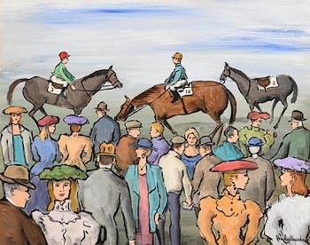 Race Day, Leopardstown at Morgan O'Driscoll Art Auctions