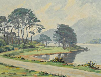 Sean O'Connor, The 18th Green, Golf Links, Killarney at Morgan O'Driscoll Art Auctions