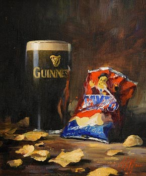 Mat Grogan, Guinness and Tayto at Morgan O'Driscoll Art Auctions