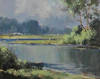 George K. Gillespie, River Lagan near Dunmore at Morgan O'Driscoll Art Auctions