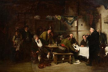 19th Century English School, The Village Tavern at Morgan O'Driscoll Art Auctions