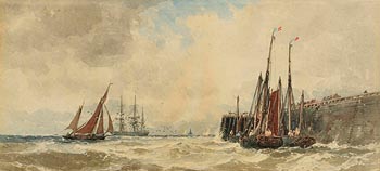 Edwin Hayes, Boats Coming Home at Morgan O'Driscoll Art Auctions