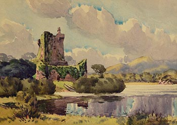 Sean O'Connor, Ross Castle, Killarney at Morgan O'Driscoll Art Auctions