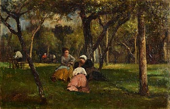 William Mark Fisher, Summer in the Park at Morgan O'Driscoll Art Auctions