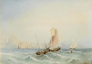 Edwin Hayes, Fishing Boats off Portsmouth at Morgan O'Driscoll Art Auctions