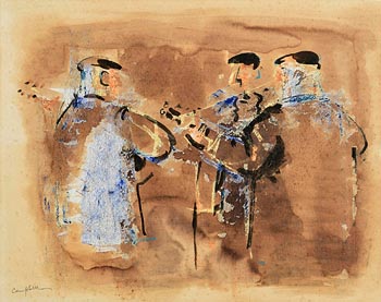George F. Campbell, Street Musicians, Andalucia at Morgan O'Driscoll Art Auctions