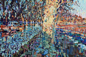 Arthur K. Maderson, Point of Sunset, Canal du Midi at Morgan O'Driscoll Art Auctions