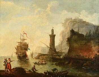 after Claude Lorrain, Mediterranean Port at Morgan O'Driscoll Art Auctions