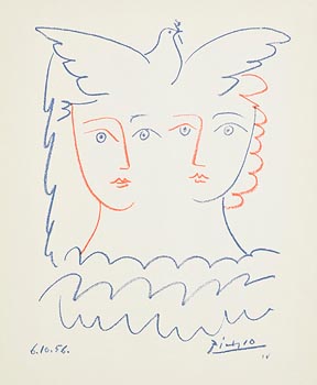 Pablo Picasso, Two Females and Dove at Morgan O'Driscoll Art Auctions