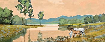 John Francis Skelton, Killarney Lake at Morgan O'Driscoll Art Auctions