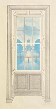 Robert Ballagh, View From The Rubicon, Trinity College (1983) at Morgan O'Driscoll Art Auctions