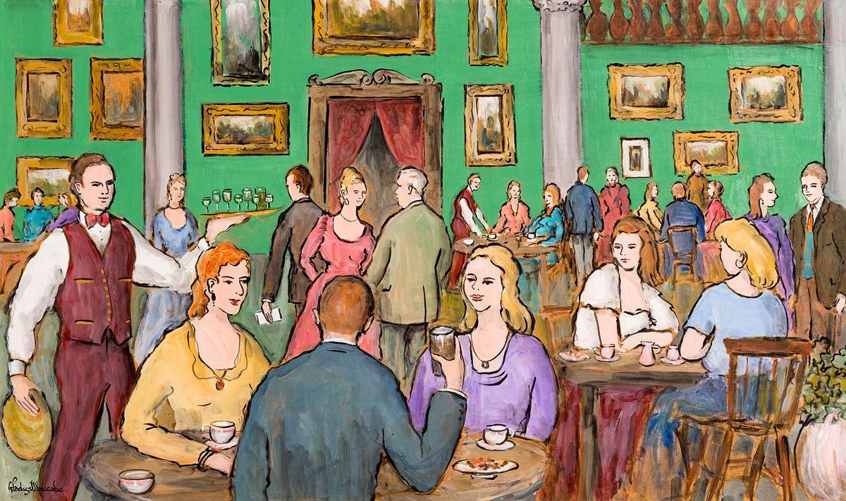 The Green Room, Shelbourne Hotel at Morgan O'Driscoll Art Auctions