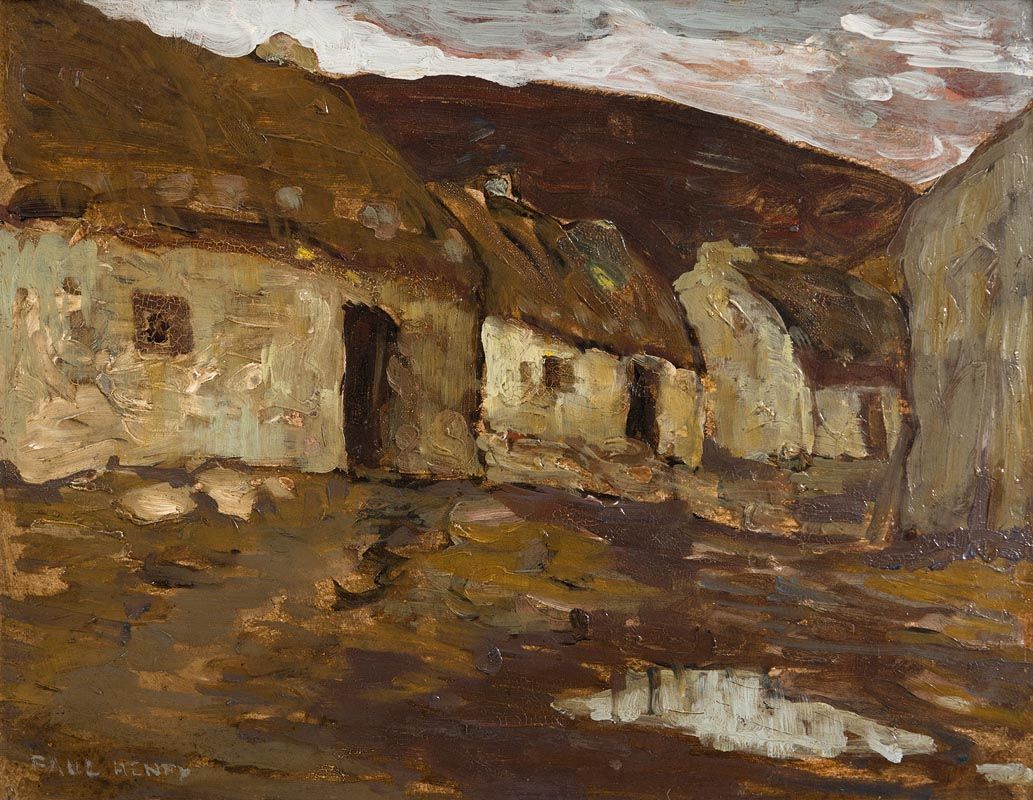 Paul Henry, Thatched Cottages (1915-16) at Morgan O'Driscoll Art Auctions