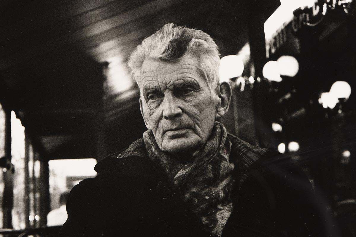 Lot 87 - 'Samuel Beckett photographed in Paris Cafe on Boulevard St ...